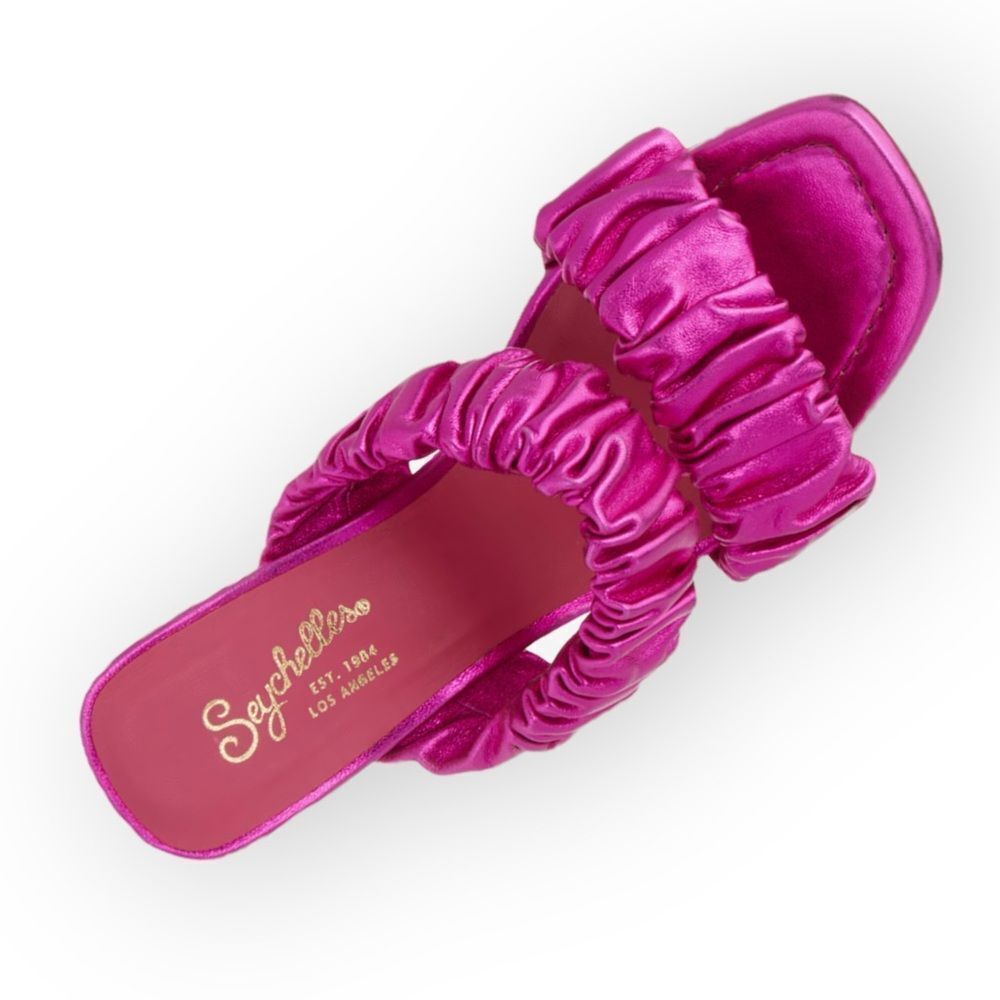 Seychelles NIB Leeward Metallic Sandal‎ in Fuschia - size 7 - Picture 3 of 10